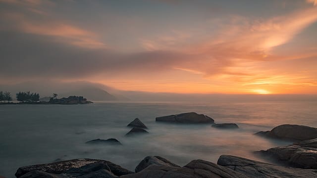 Spot de surf Luz, Santa Catarina, Brasil