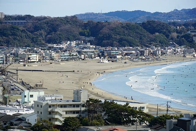 Spot de surf 由比ヶ浜, Kanagawa Prefecture, Japón