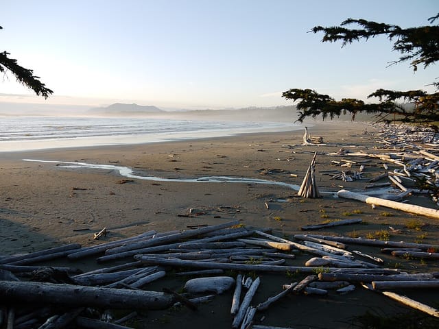Spot de surf Wickaninnish Beach, British Columbia, Canadá