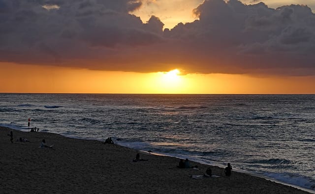 Spot de surf Sunset Beach, Hawaii, Estados Unidos