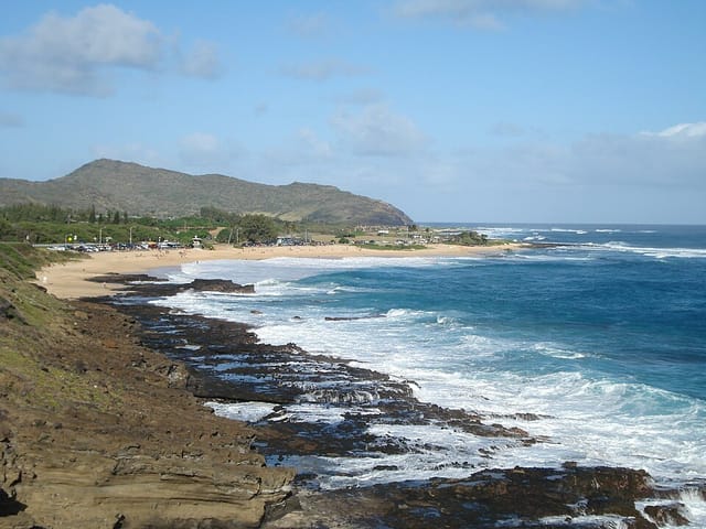 Pico de surf Sandy Beach, Hawaii, Estados Unidos