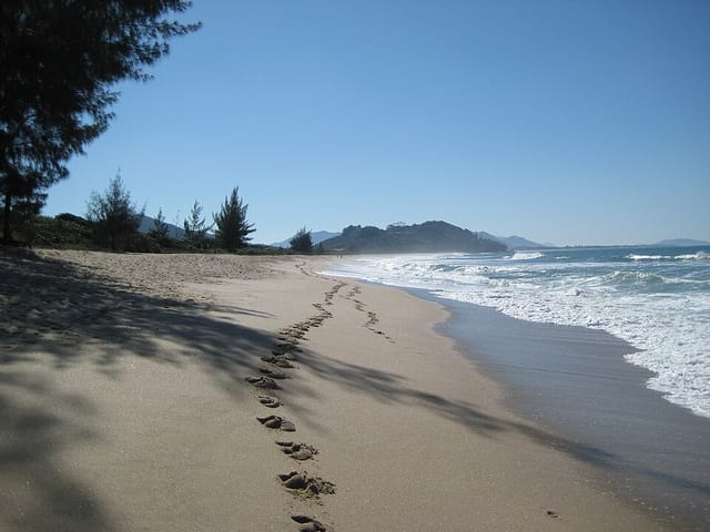 Pico de surf Armação, Santa Catarina, Brasil