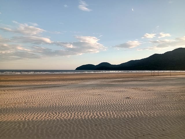 Guaraú surf break, São Paulo, Brazil